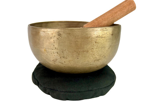 6.25" G#/D Note Antique Himalayan Singing Bowl #g6851023