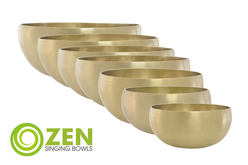 6.75-12" 7-Note Zen Bioconcert Series Singing Bowl Set #zbcset66