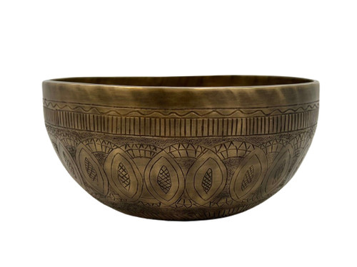 7.25" G#/D Note Premium Engraved Singing Bowl Zen Himalayan Pro Series #g8900224
