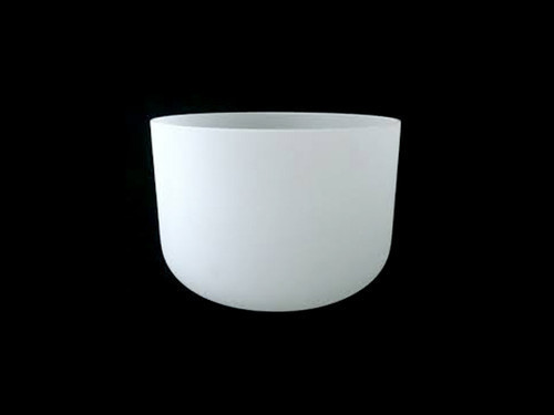 7" C# Note Classic Frosted Crystal Singing Bowl #c7csp10