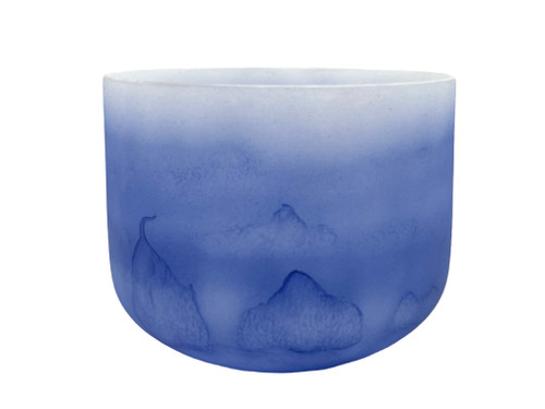 8" A Note 432Hz Azurite Empyrean Fusion Crystal Singing Bowl Crystal Vibes #ca008am25 11003333