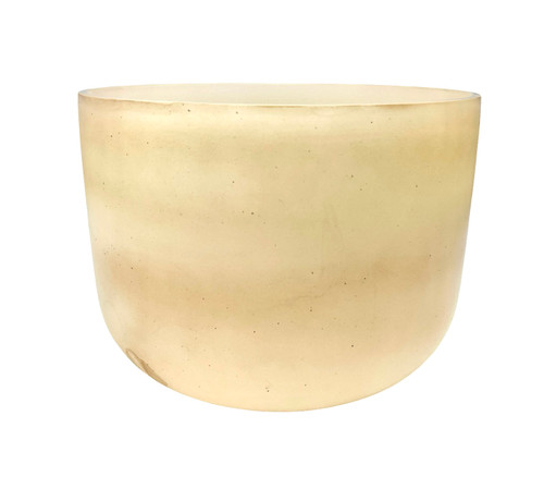 *Blemished* 12" E Note 440Hz Perfect Pitch Fulgurite/Sunstone Empyrean Fusion Crystal Singing Bowl Crystal Vibes  #ca0012epp0 85000758
