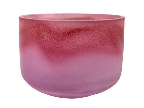 9" A Note 440Hz Rhodochrosite/Amethyst High Quality Frosted Fusion Crystal Singing Bowl Crystal Vibes #hq9ap10 11003342