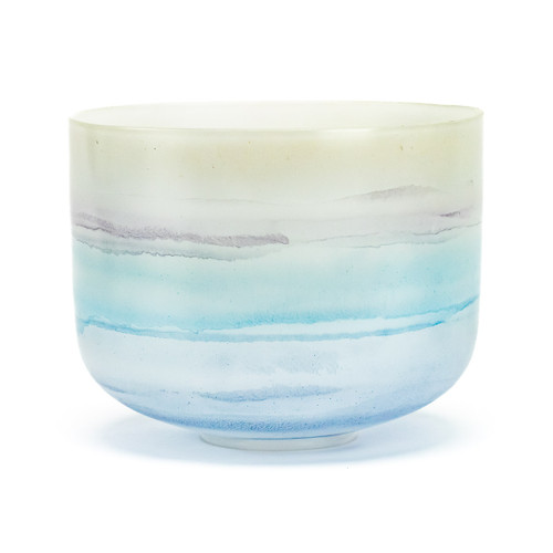 White Crystal Singing Bowls - White Gold Fusion Crystal