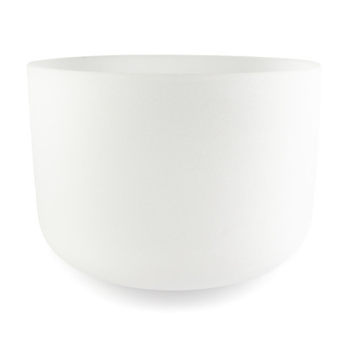 *Blemished* 20" F Note 440Hz Frosted Crystal Singing Bowl Crystal Vibes #c20fp45 85001034