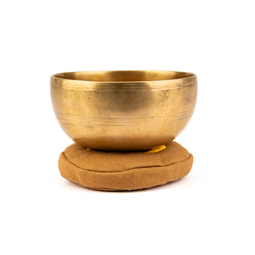 4.5" A/D# Note "Dolphin Sound" Antique Himalayan Singing Bowl #a2751025