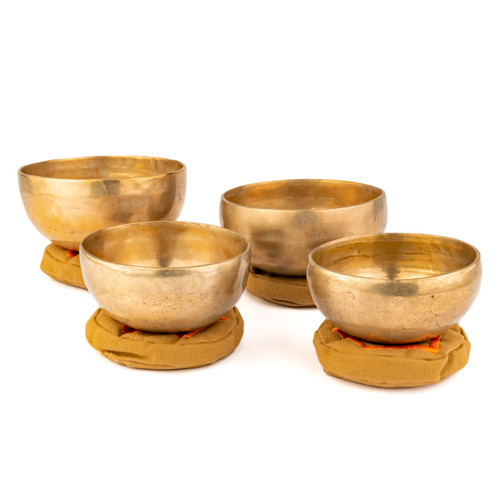 4.5-5.25" 4-Note Helix Himalayan Singing Bowl Set #himalayanset267