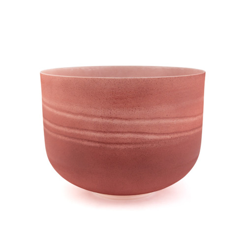 10" C Note 440Hz Carnelian Frosted Fusion Crystal Singing Bowl Crystal Vibes #cvf10cp15 11003728