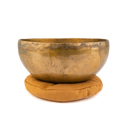 7.25" A#/E Note Antique Himalayan Singing Bowl #a8800126