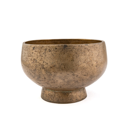 6.5" D#/A# Note Antique Naga Pedestal Himalayan Singing Bowl #d10100126
