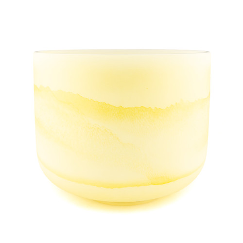 12" E Note 440Hz Perfect Pitch Lemon Quartz Frosted Fusion Crystal Singing Bowl Crystal Vibes #cvf12em5 11003740