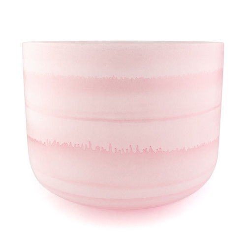 14" F Note 440Hz Perfect Pitch Rose Quartz Empyrean Fusion Crystal Singing Bowl Crystal Vibes #ca0014fpp0 11003756