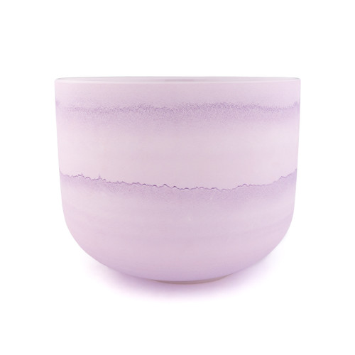 *Blemished* 11" B Note 440Hz Perfect Pitch Amethyst Frosted Fusion Crystal Singing Bowl Crystal Vibes #cvf11bm5 85001051