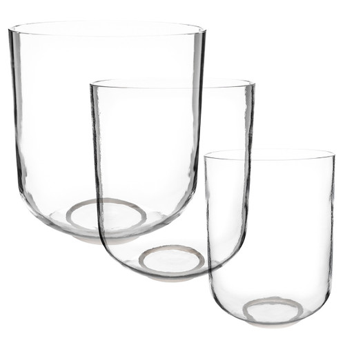 6-10" 3-Note 440Hz Clear Quartz Crystal Singing Bowl Set Crystal Vibes #ccset-005