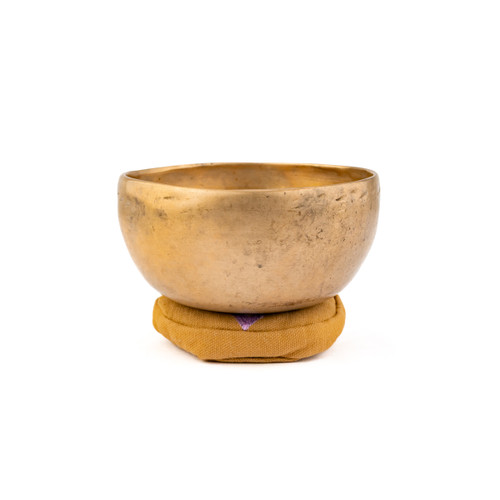 5.5" E/A# Note Antique Himalayan Singing Bowl #e4000226