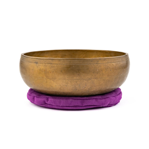 9" A/D# Note Antique Himalayan Singing Bowl #a13200226