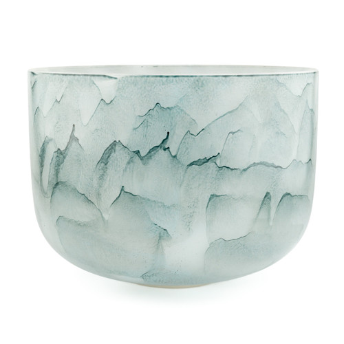 13" D Note 432Hz Perfect Pitch Blue Tourmaline Empyrean Fusion Crystal Singing Bowl Crystal Vibes #ca0013dm30 11001174