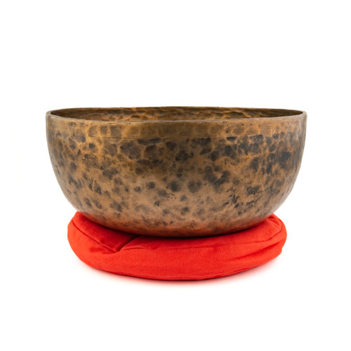 12" E/B Note Antique Himalayan Singing Bowl #e20500226