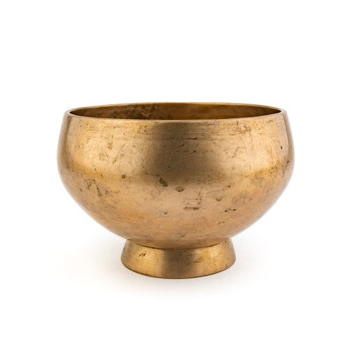 7.5" C/F# Note Antique Naga Pedestal Himalayan Singing Bowl #c9000226