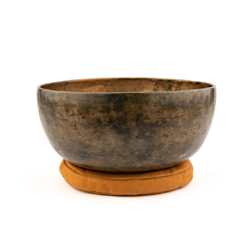 8.5" D/A Note Antique Himalayan Singing Bowl #d10600226