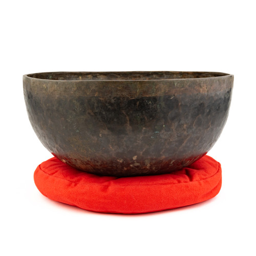 11.5" D#/B Note Antique Himalayan Singing Bowl #d21300326