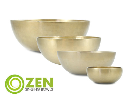 4-Note Harmonized Zen Therapeutic Series Singing Bowl VST Practitioner Set