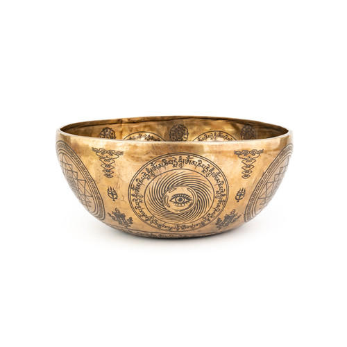 11" C/G Note Premium Etched Singing Bowl Zen Vedic Series