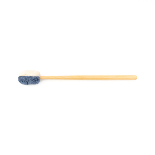 Zen Faux Fur Gong Mallet Two-Tone Blue & White
