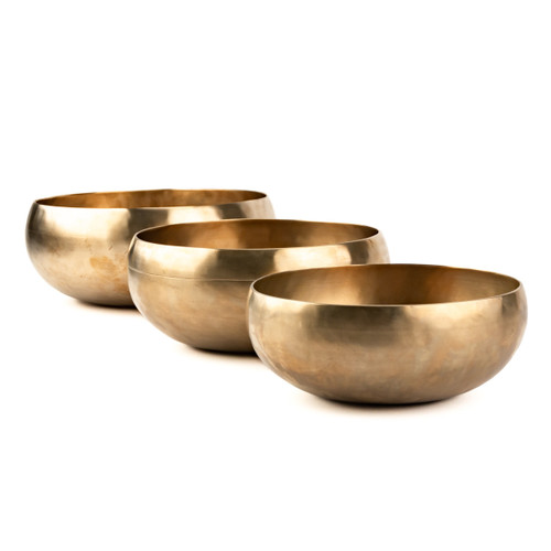 7.25-9.5" 3-Note Zen Bioconcert Series Singing Bowl Set #zbcset116
