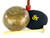 8.75" F#/C Note Golden Buddha Himalayan Singing Bowl #f13700222x