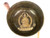 9.5" D#/A Note Etched Golden Buddha Himalayan Singing Bowl #d18600322