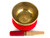 5.5" D#/A Note Antique Himalayan Singing Bowl #d4801022