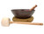 10.75" G#/C# Note Flat Aluminum Cast Himalayan Singing Bowl #g8881023