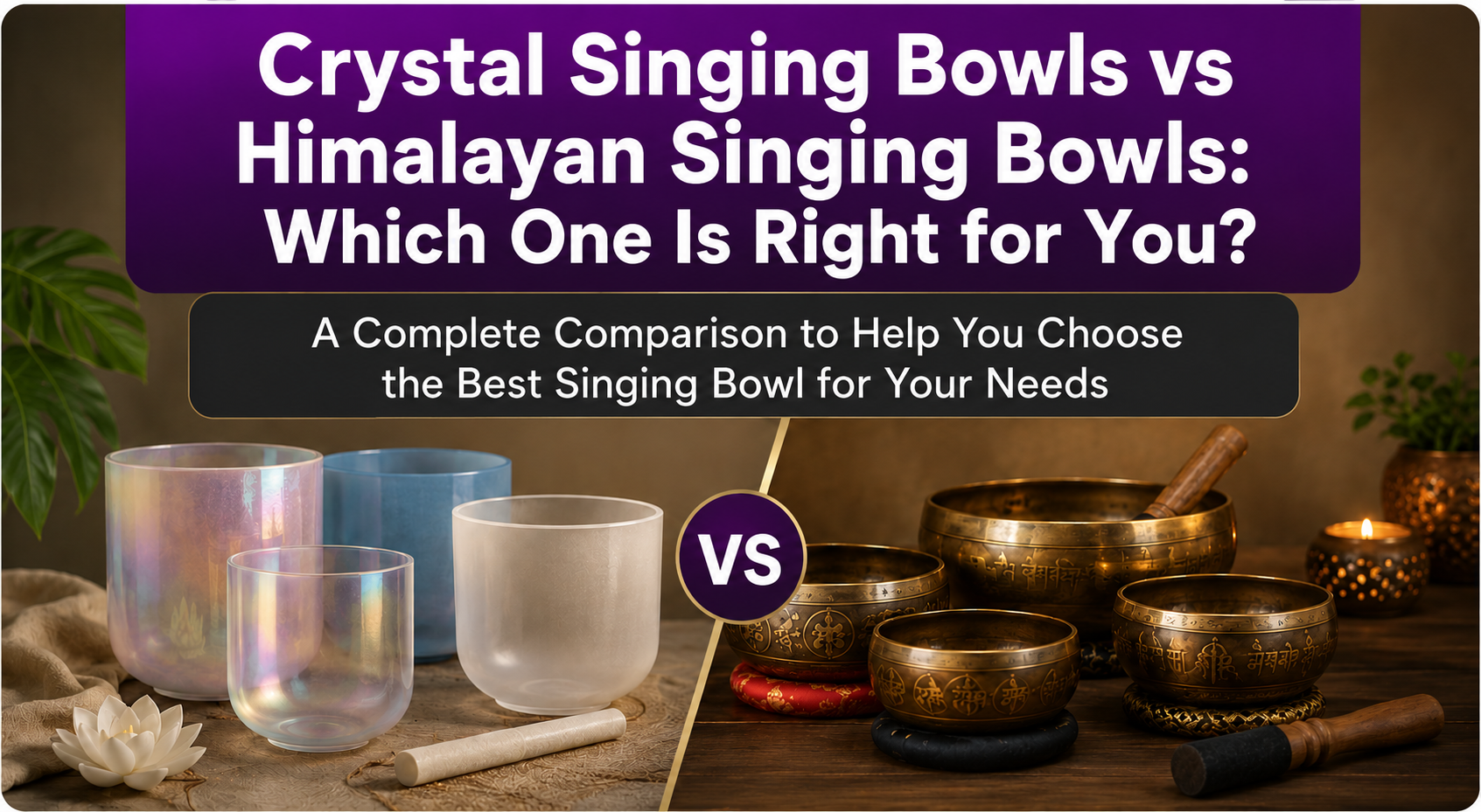 Crystal Singing Bowls vs Himalayan Singing Bowls: Which One Is Right ...
