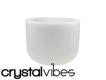 8" A Note 440Hz Perfect Pitch Empyrean Crystal Singing Bowl Crystal Vibes #ca008app0 31005008