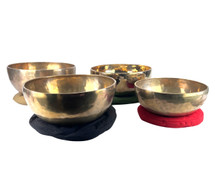 10.75-14" 4-Note Himalayan Singing Bowl #himalayanset246