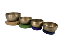 5-7" 4-Note Antique Himalayan Singing Bowl Set #antiqueset29