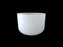 7" C# Note Classic Frosted Crystal Singing Bowl #c7csp10