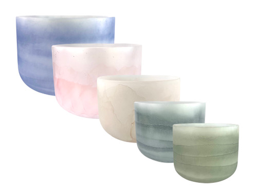 8-13" 5-Note 432Hz Perfect Pitch Empyrean Fusion Crystal Singing Bowl ...