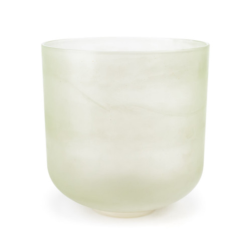 9" A# Note 432Hz Perfect Pitch Moldavite Clear Fusion Crystal Singing Bowl