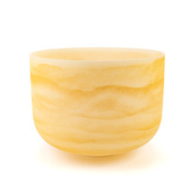 *Blemished*11" E Note 440Hz Citrine Frosted Fusion Crystal Singing Bowl Crystal Vibes #cvf11em15 85001002