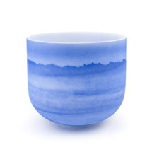 9" A Note 432Hz Perfect Pitch Azurite High Quality Frosted Fusion Crystal Singing Bowl Crystal Vibes #hq9am30 11003681