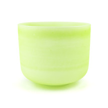 10" F Note 432Hz Perfect Pitch Peridot Frosted Fusion Crystal Singing Bowl Crystal Vibes #cvf10fm30 11003679