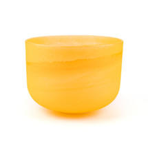*Blemished*11" C# Note 440Hz Perfect Pitch Amber Frosted Fusion Crystal Singing Bowl Crystal Vibes #cvf11cspp0 85001006