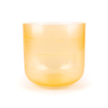 9" G Note 432Hz Amber Clear Fusion Crystal Singing Bowl Crystal Vibes #cc9gm40 11003698