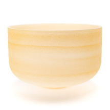 16" C Note 440Hz Citrine Frosted Fusion Crystal Singing Bowl Crystal Vibes #cvf16cm20 11003709
