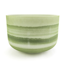 16" G# Note 440Hz Perfect Pitch Moldavite Frosted Fusion Crystal Singing Bowl Crystal Vibes #cvf16gsm5 11003703