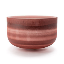 *Blemished* 16" C Note 440Hz Garnet Frosted Fusion Crystal Singing Bowl Crystal Vibes #cvf16cp25 85001011