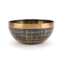 6.25" G#/D# Note Premium Etched Singing Bowl Zen Himalayan Pro Series #g5800625