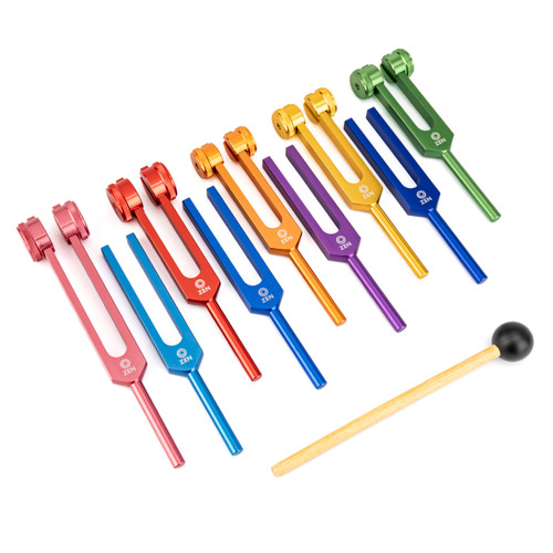 Zen Solfeggio Notes Set of Nine Tuning Forks